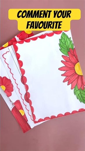 🌸Beautiful front page designs &Schoolproject ideas🌼#frontpagedesign #schoolproject #borderdesigns