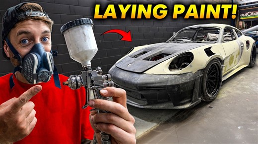 First paint on our 3D printed Porsche GT3 build