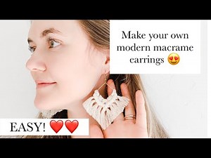 DIY Macrame Earrings | Easy | Beginner