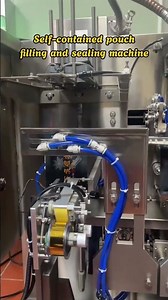 Self-contained pouch filling and sealing machine