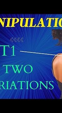 Spinal Manipulation of the C7 & T1 vertebra - prone position