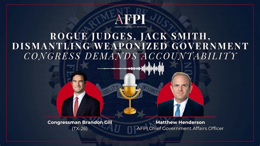 Secret subpoenas. Judicial overreach. Jack Smith and the Arctic Frost scandal are just the latest examples of the left’s war on conservatives. AFPI’s Matthew Henderson speaks with Congressman Brandon Gill (TX-26) about his solution and how a federal judge signed off on hiding government surveillance of sitting U.S. Senator’s—shredding our constitutional protections and turning our courts into weapons against conservatives. This is what America Last looks like. | America First Policy Institute