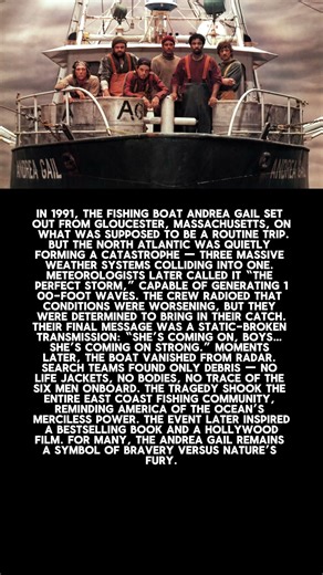 The Perfect Storm — The Lost Crew of the Andrea Gail #story #history#shortvideo #shorts