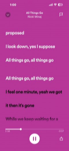 All Things Go~Nicki Minaj #fyp #lypsync #spedupsounds #zyxcba #spotifylyrics #zyxcba #nickiminaj