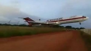 Insane Footage From The Colombian Boeing 727 Crash
