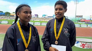 5K views · 164 reactions | ⚪⚫ #ACS Bronze medalist for Event One Junior Girls High Jump, Camari Ravanakana (left), and Hannah Matavesi (right). #FijiSun #FijiFinals #DayOne | Fiji Sun | Facebook