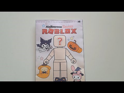 (PAPER DIY)🎃Sanrio x Roblox Outfit Halloween Blind Bag!🎃 /Free pattern/free distribution