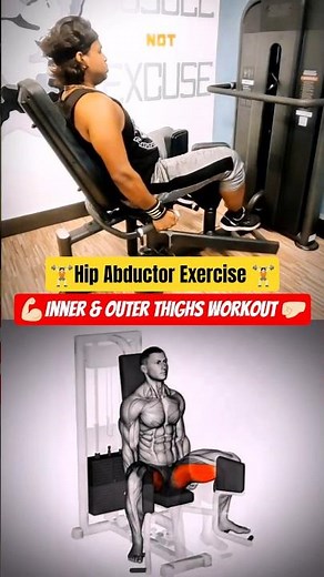 How to Use Hip Abductor and Adductor Machine | Inner & Outer Thigh Workout Tutorial🏋🏻 | #HipAbductor