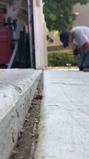 Watch this sidewalk get lifted! Our concrete lifting process is fast, effective, and built to last. Ready to lift your concrete? DM us for a free inspection! | AFS Foundation & Waterproofing Specialists