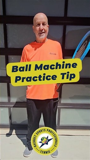 Practicing with a Ball Machine | #Tennis Quick Tip