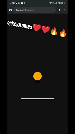 Using the bounce animation in css #coding #css #keyframes #webdevelopment