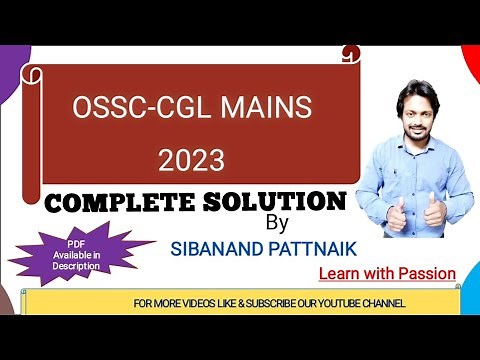 OSSC CGLRE 2023 | OSSC CGL MAINS 2022 COMPLETE SOLUTION | OSSC CGL MAINS MATH | OSSC CGL 2023