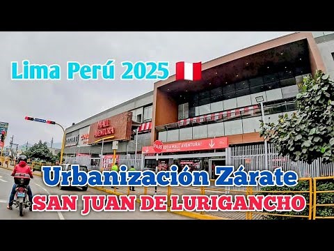 LIMA PERÚ 4K | UN RECORRIDO POR LA URBANIZACIÓN ZÁRATE | SAN JUAN DE LURIGANCHO | DÍA 29/06/2025
