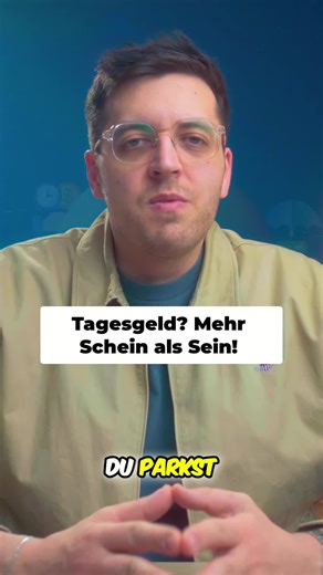 Tagesgeldzinsen verlockend? Oft Selbstbetrug! Kaufkraft ist entscheidend, nicht nur der Zins. Inflation frisst Rendite. Dividendenillusion: Kurswachstum zählt mehr als nur Ausschüttung. 8% Auszahlung ohne Kurssteigerung ist nur Kapital anders verpackt. #Geldanlage #Finanztipps #Inflation #Tagesgeld #Dividenden #ETF
