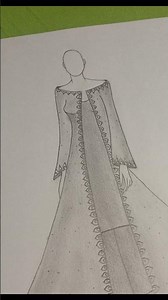 beautiful fashion bridel dress drawing design #fashion tutorial #dress drawing #style