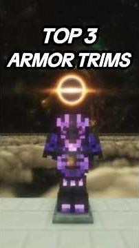 My Top 3 Minecraft Armor Trim Combos! 🔥