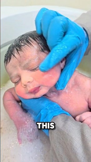 How Babies Receive Their First Bath In Some Hospitals
