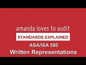 ASA/ISA580 - what sort of WRITTEN REPRESENTATIONS do auditors need from management