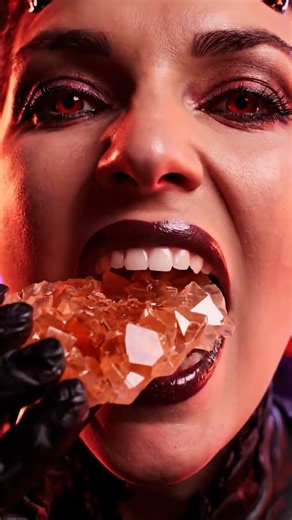 Devil girl Eating Chocolate ASMR #asmrshorts #asmr #viral