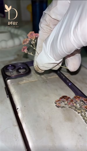 Transform Your Phone Case with Floral Resin Art