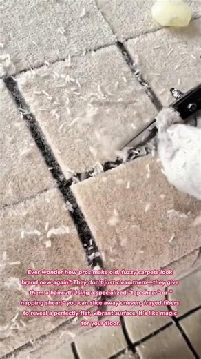 A Haircut for Your Floor! ✂️🏠 Satisfying Carpet Restoration #asmr #satisfying #craft #skills #tools