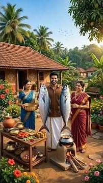 தெருவே மணக்கும் வஞ்சரம் மீன் வறுவல் | ஏழை தாத்தா பாட்டியின் கண்ணீர் | Village cooking | Animation