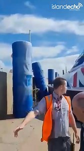 22K views | WATCH: Hovertravel passengers were forced to use the emergency exit after the hovercraft collided with fenders on the Southsea landing pad earlier sparking a service suspension. | Island Echo | Facebook
