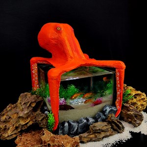 51K views · 371 shares | Amazing Octopus Model Aquarium Making DIY | RusticKraft | Facebook