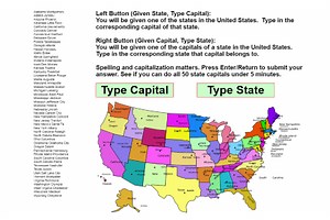 State Capitals - Free Addicting Game ★★★★★