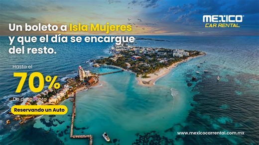 Renta un auto hasta con el 70% de descuento y todos los seguros incluidos. ¡Reserva Ahora! ✅ Más de 70 destinos ✅ Seguros e impuestos incluidos. ✅ Renta fácil con tarjeta de débito o crédito. ✅ Kilometraje ilimitado para explorar cada rincón. | Mexico Car Rental