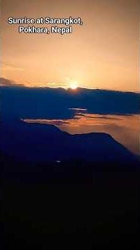 Panoramic sunrise at Sarangkot, Pokhara, Nepal 💓#sunriselove