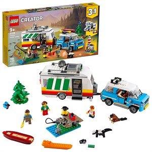 LEGO Creator 3in1 Caravan Family Holiday 31108 Creative Building Toy Set for Kids Ages 9 (766 Pieces)