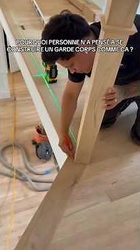 Installation d'un garde corps #chantier #metier #artisan #bricolage