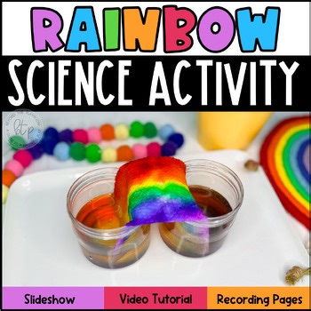 Rainbow Science Experiment- Grow a Rainbow Spring STEM Preschool Kindergarten