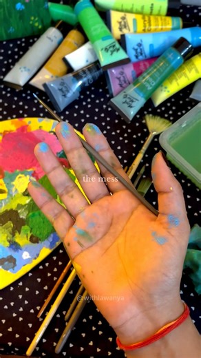 Anime style landscape Acrylic Painting #forest #art #painting #acrylic #shorts #animeart