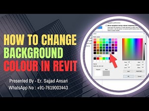How to Change Background Colour in Revit | Step by Step Tutorial
