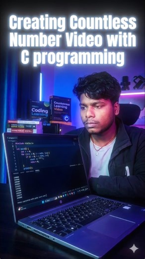 Countless Video with C programing #cprogramming #minivlog #codewithme