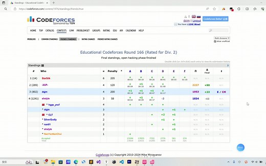 Educational Codeforces Round 166 (Rated for Div. 2)（A-F）（思路讲解）