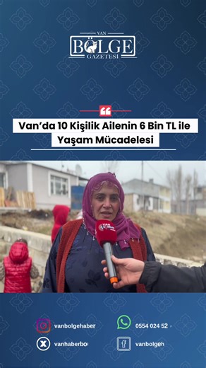 Van'da 10 Kişilik Aile Yardım Bekliyor