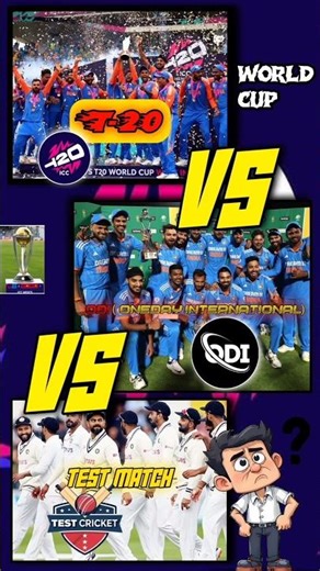 Deference in T-20 & ODI & Test Match 🏏📈📌