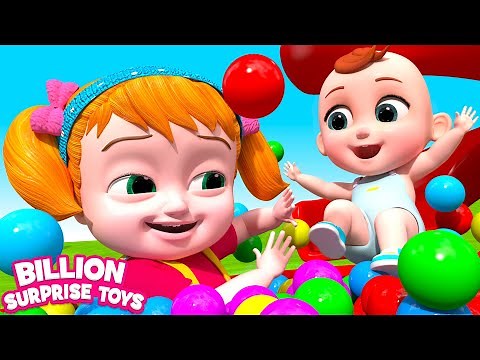 Ball pit slide or water slide - Family Playground Story for Kids Ep:1