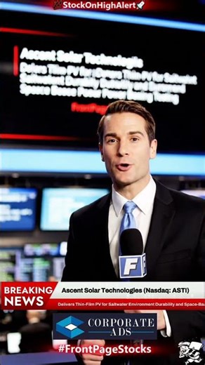 #BreakingNews: $ASTI Ascent Solar Technologies Delivers Thin-Film PV