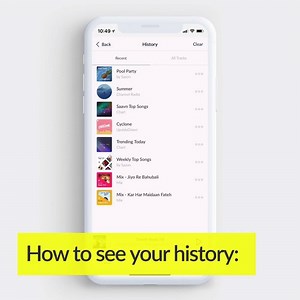 #HowTo see your listening history on JioSaavn