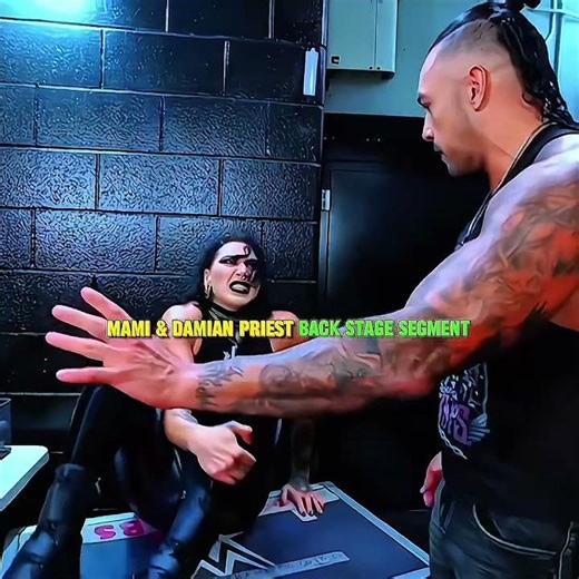 Mami & Damian priest Backstage Segment ☠️🔥#wwe#shorts
