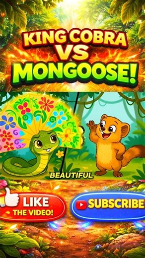 King Cobra vs Mongoose: Nature’s Most Dangerous Rivalry! 🐍⚔️