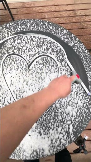 Wait for the Heart Shape! Satisfying Table Cleaning #asmr #clean
