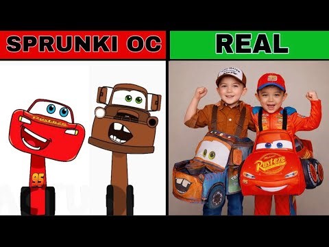 My Sprunki OC: Lightning McQueen vs Mater McQueen in REAL LIFE