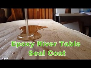 Live edge slab table, How to seal coat