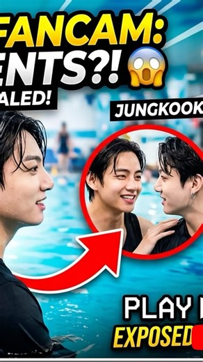 Taekook Swimmimg Video That Literally NO ONE Noticed! 😱 #taekook #bts #shorts