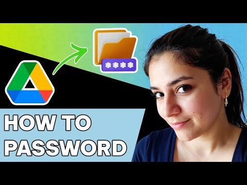 How to password protect folder in GOOGLE DRIVE accurate please